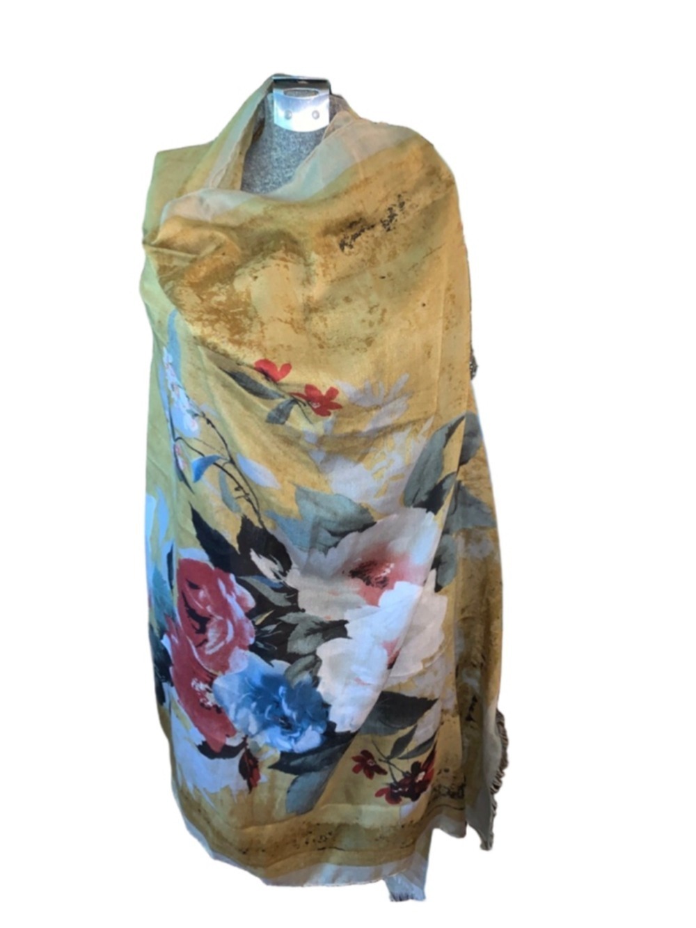 Women's Unbranded gold Floral Scarf One Size